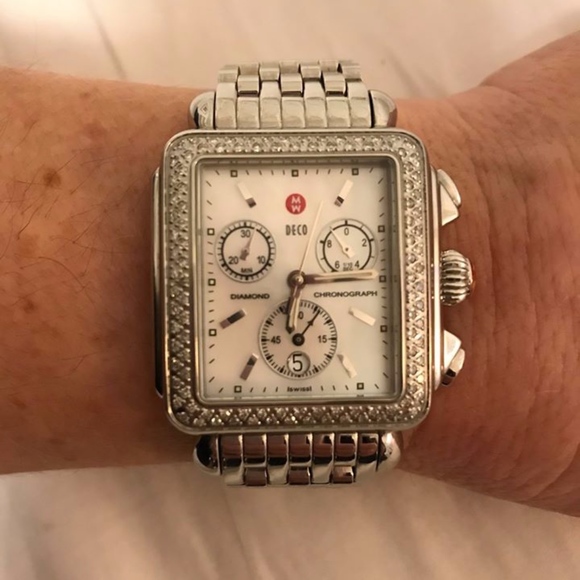 Michele Deco Diamond, Diamond Dial Watch - Picture 1 of 5